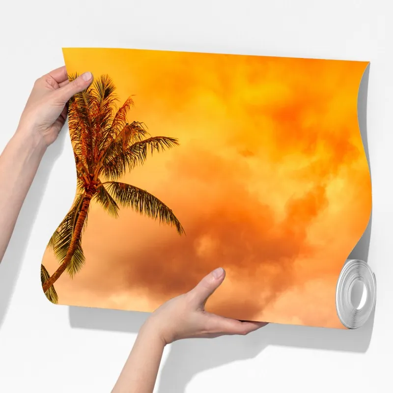 Fototapeta zachód słońca w Bora Bora nad bungalowami na wodzie – Wallissimo® Fototapeta zachód słońca w Bora Bora nad bungalowami na wodzie – Wallissimo®