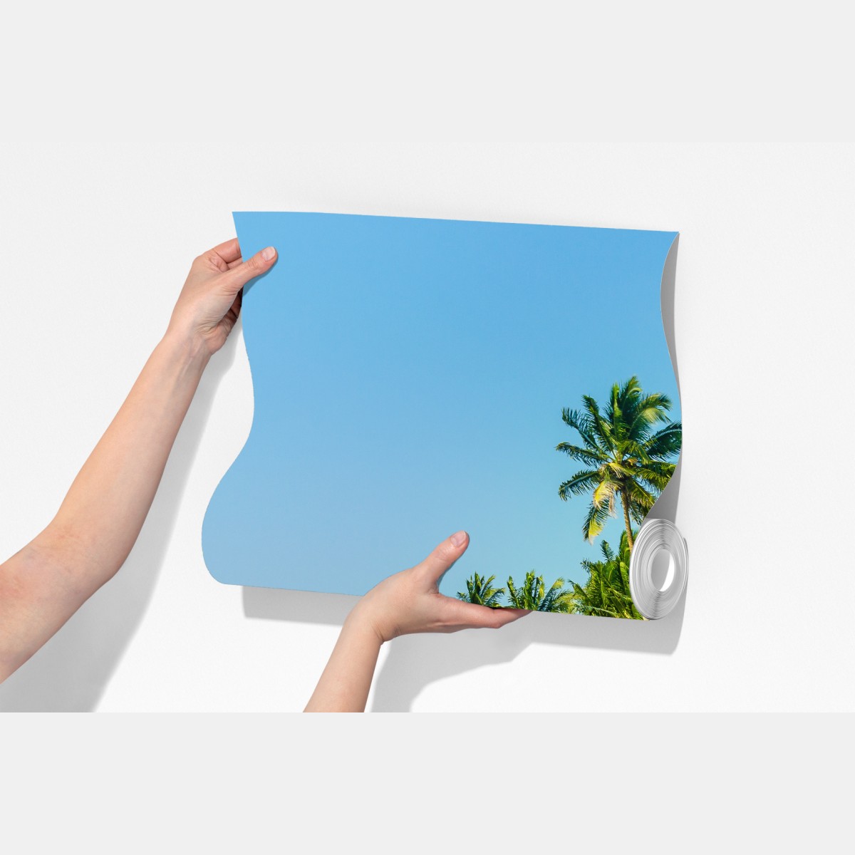 Fototapeta tropikalna plaża z palmami – Wallissimo® Fototapeta tropikalna plaża z palmami – Wallissimo®