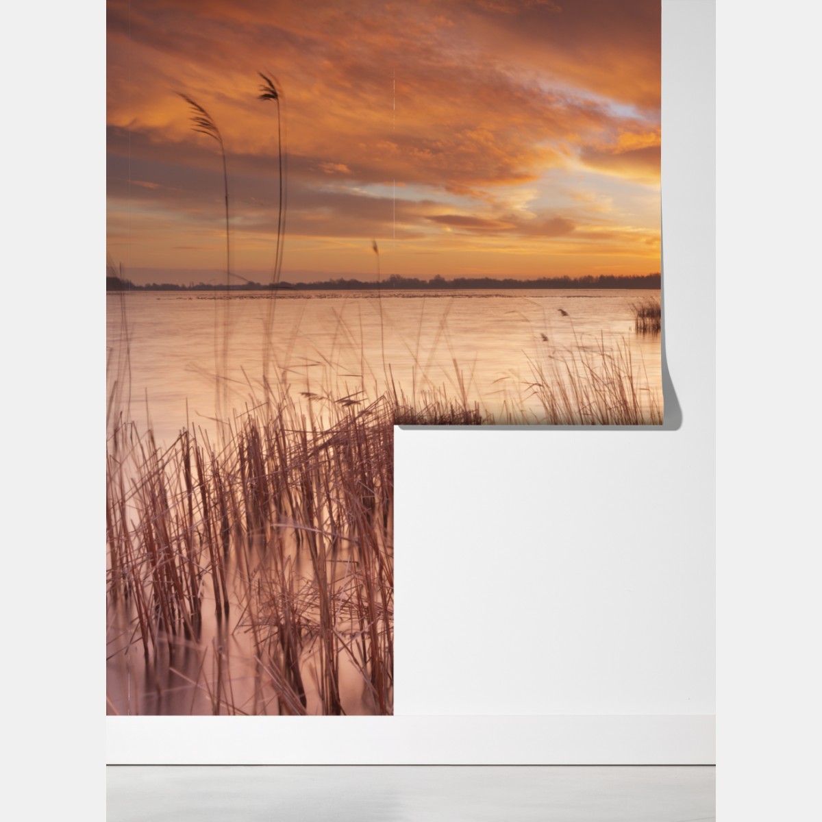 Fototapeta wschód słońca nad jeziorem w Amsterdamie – Wallissimo® Fototapeta wschód słońca nad jeziorem w Amsterdamie – Wallissimo®