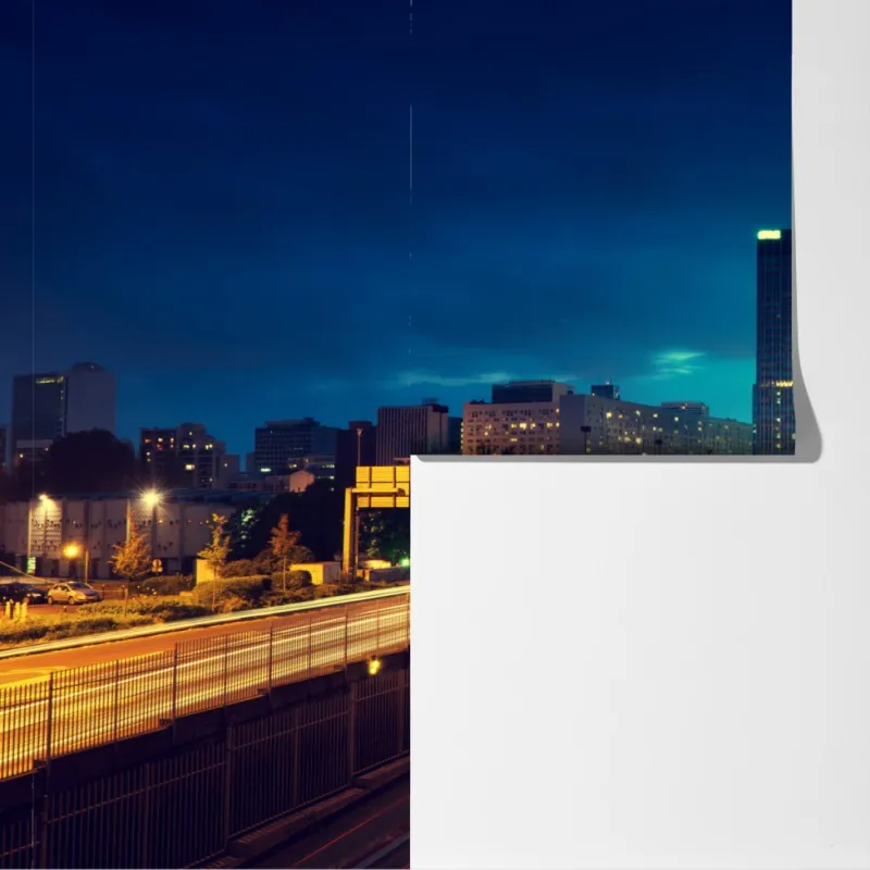 Fototapeta La Défense panorama miasta o zmierzchu – Wallissimo® Fototapeta La Défense panorama miasta o zmierzchu – Wallissimo®