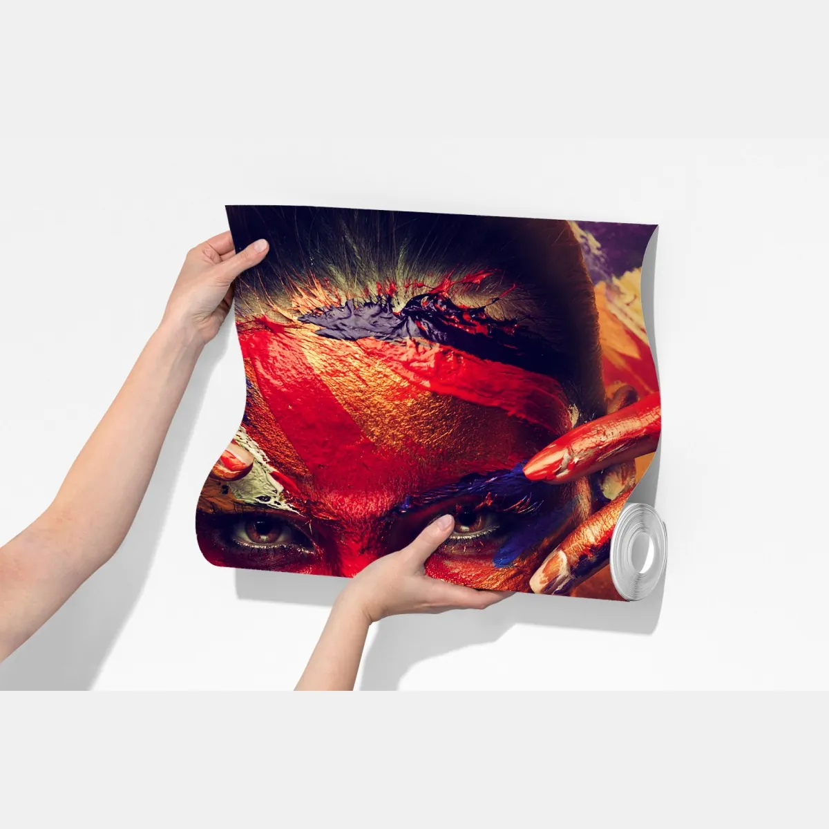 Fototapeta tajemniczy malowany portret – Wallissimo® Fototapeta tajemniczy malowany portret – Wallissimo®