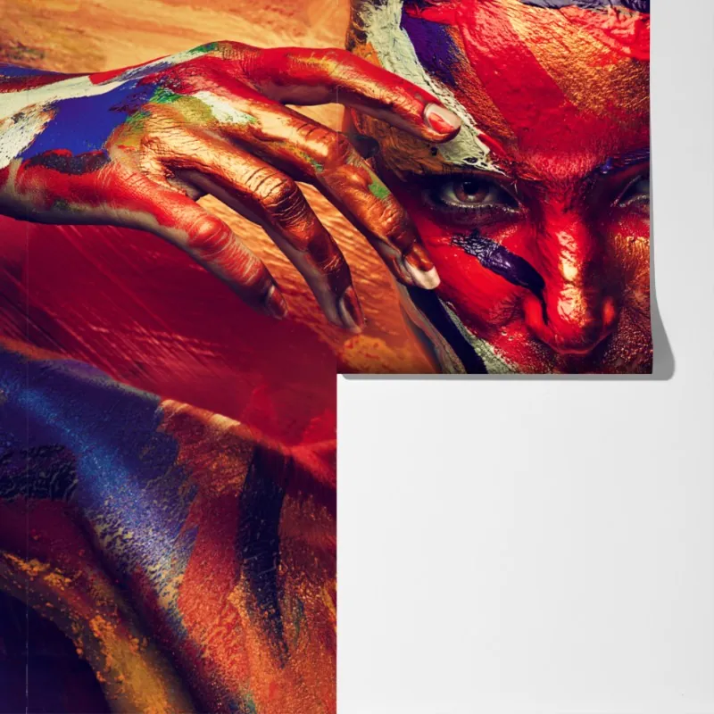 Fototapeta tajemniczy malowany portret – Wallissimo® Fototapeta tajemniczy malowany portret – Wallissimo®