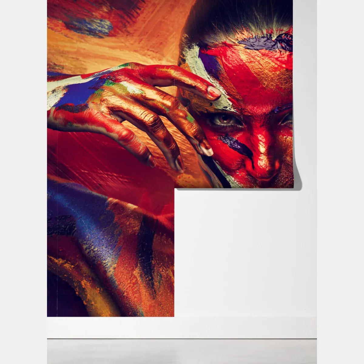 Fototapeta tajemniczy malowany portret – Wallissimo® Fototapeta tajemniczy malowany portret – Wallissimo®