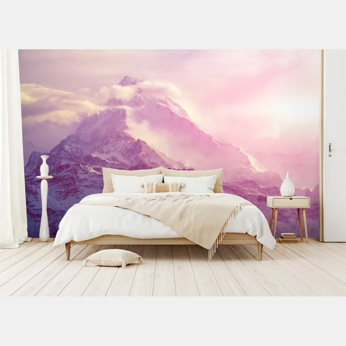 Fototapeta pastelowy wschód słońca nad górami – Wallissimo® Fototapeta pastelowy wschód słońca nad górami – Wallissimo®