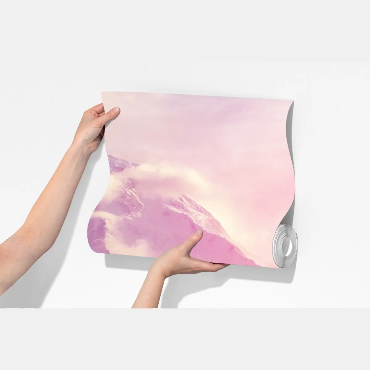 Fototapeta pastelowy wschód słońca nad górami – Wallissimo® Fototapeta pastelowy wschód słońca nad górami – Wallissimo®