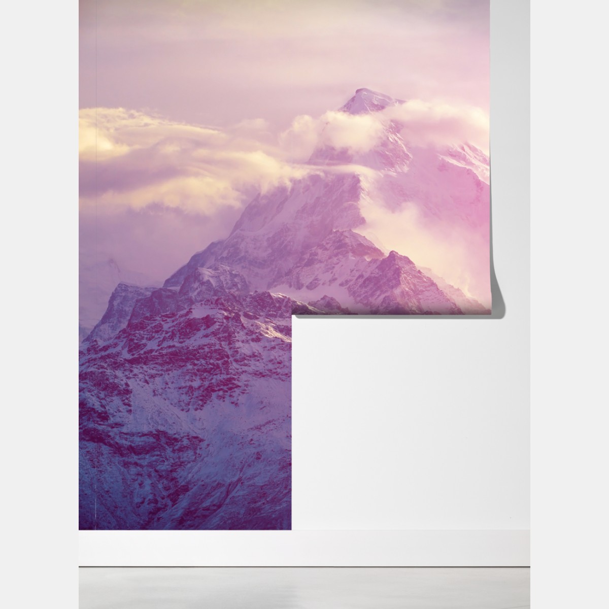 Fototapeta pastelowy wschód słońca nad górami – Wallissimo® Fototapeta pastelowy wschód słońca nad górami – Wallissimo®