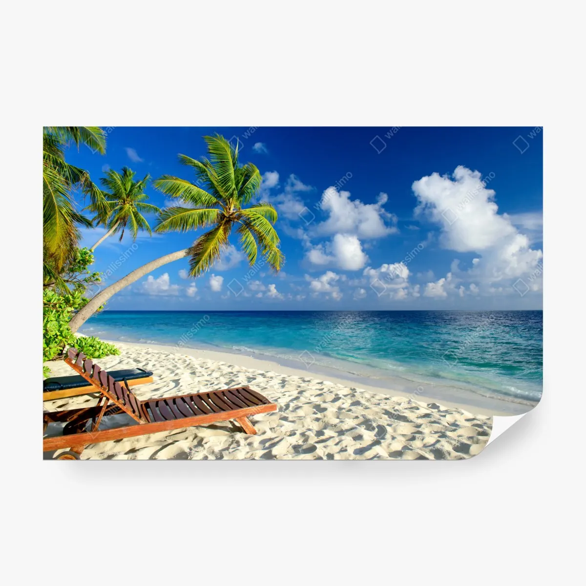 Fototapeta tropikalna plaża na Malediwach – Wallissimo® Fototapeta tropikalna plaża na Malediwach – Wallissimo®