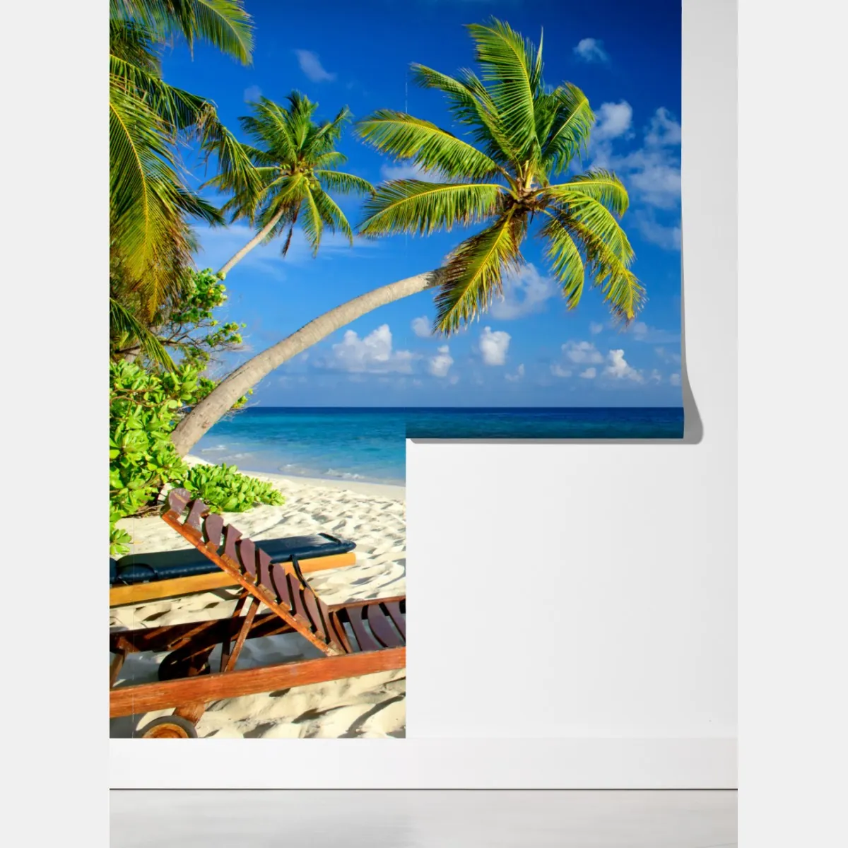 Fototapeta tropikalna plaża na Malediwach – Wallissimo® Fototapeta tropikalna plaża na Malediwach – Wallissimo®