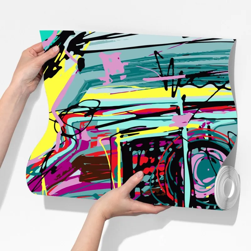 Fototapeta żywa turkusowa abstrakcyjna kompozycja samochodowa – Wallissimo® Fototapeta żywa turkusowa abstrakcyjna kompozycja samochodowa – Wallissimo®