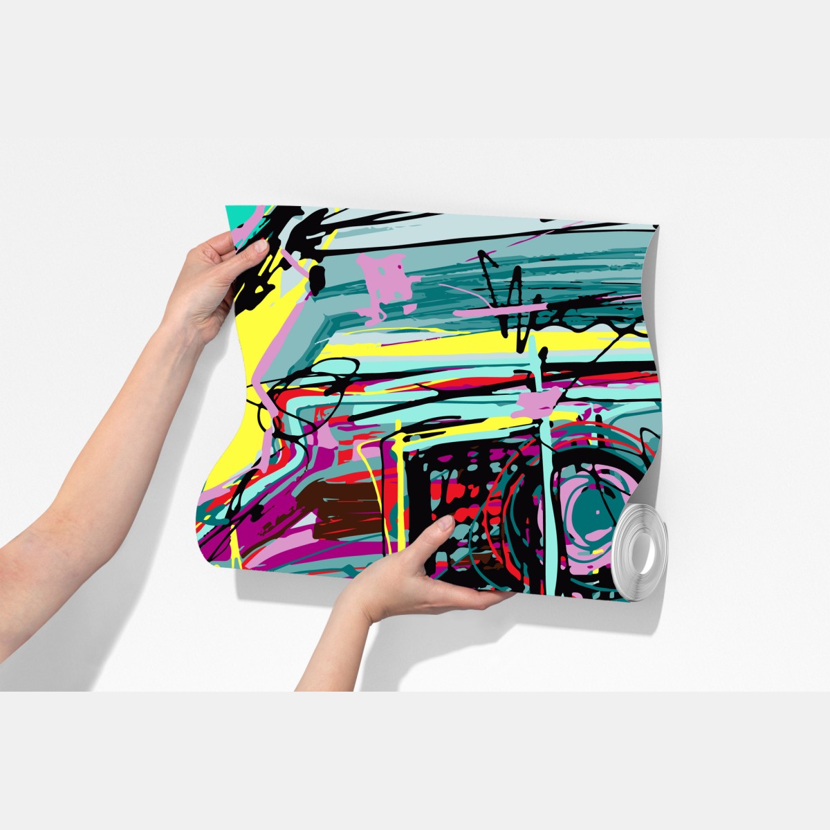 Fototapeta żywa turkusowa abstrakcyjna kompozycja samochodowa – Wallissimo® Fototapeta żywa turkusowa abstrakcyjna kompozycja samochodowa – Wallissimo®