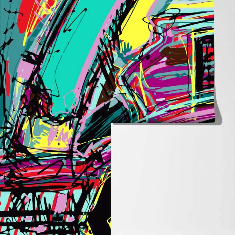 Fototapeta żywa turkusowa abstrakcyjna kompozycja samochodowa – Wallissimo® Fototapeta żywa turkusowa abstrakcyjna kompozycja samochodowa – Wallissimo®