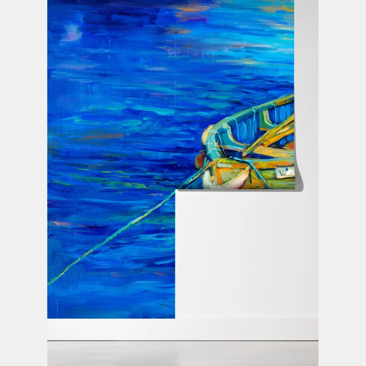 Fototapeta łódź o zachodzie słońca – Wallissimo® Fototapeta łódź o zachodzie słońca – Wallissimo®