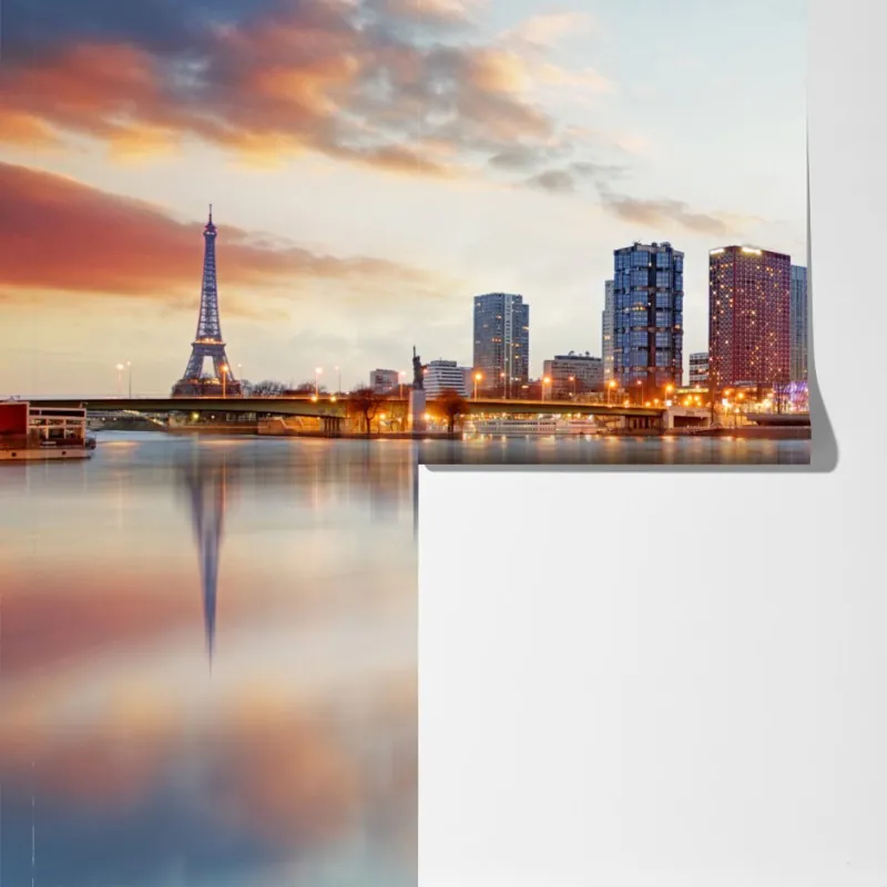 Fototapeta panorama Paryża o zachodzie z Wieżą Eiffla – Wallissimo® Fototapeta panorama Paryża o zachodzie z Wieżą Eiffla – Wallissimo®