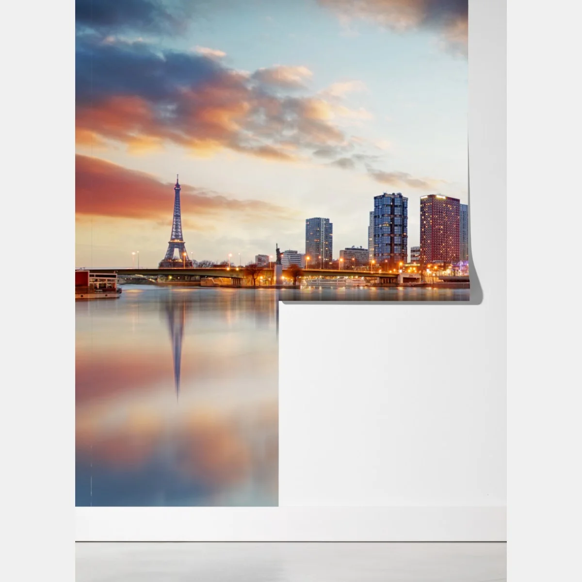 Fototapeta panorama Paryża o zachodzie z Wieżą Eiffla – Wallissimo® Fototapeta panorama Paryża o zachodzie z Wieżą Eiffla – Wallissimo®