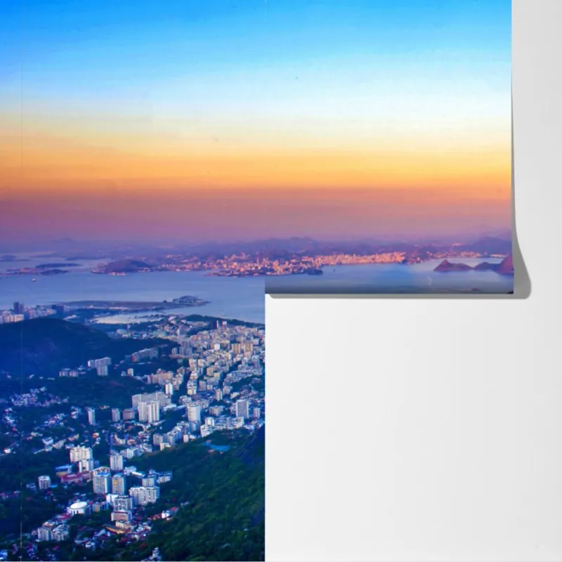 Fototapeta panorama Rio de Janeiro o zachodzie słońca – Wallissimo® Fototapeta panorama Rio de Janeiro o zachodzie słońca – Wallissimo®