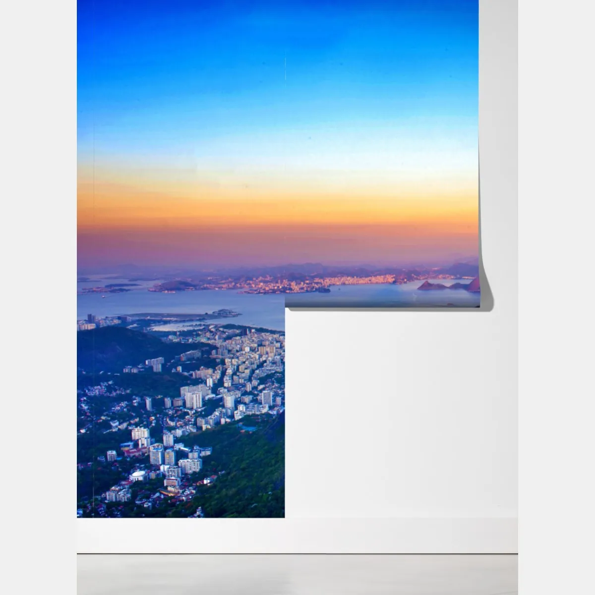 Fototapeta panorama Rio de Janeiro o zachodzie słońca – Wallissimo® Fototapeta panorama Rio de Janeiro o zachodzie słońca – Wallissimo®