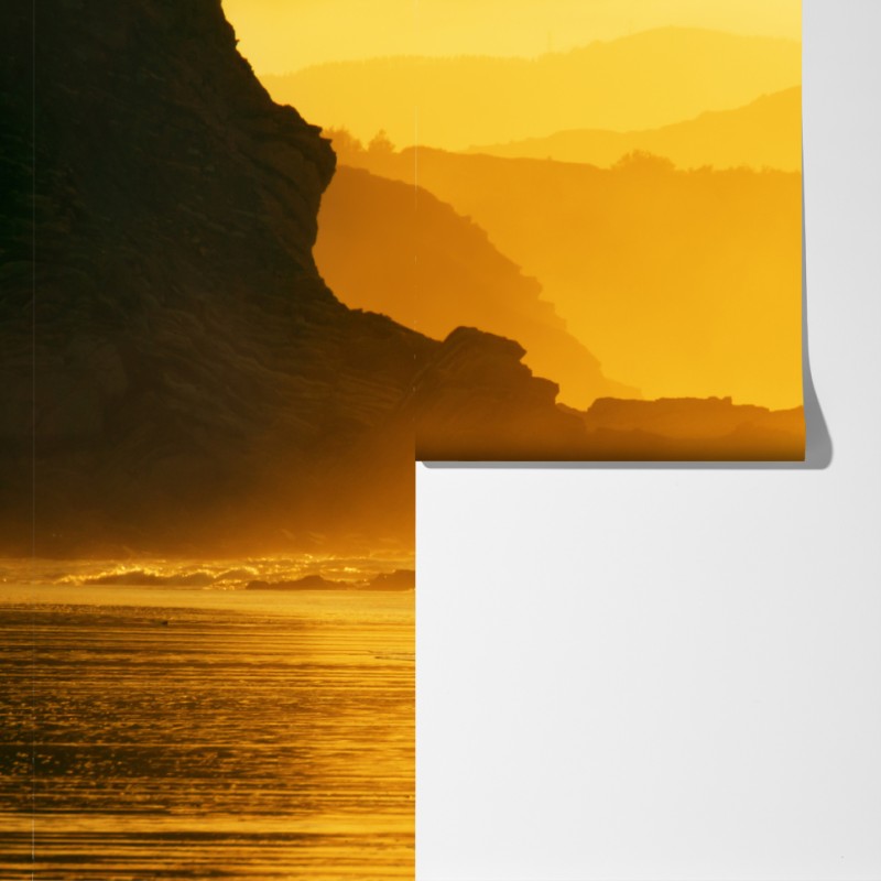 Fototapeta surfer przy złotym zachodzie słońca – Wallissimo® Fototapeta surfer przy złotym zachodzie słońca – Wallissimo®