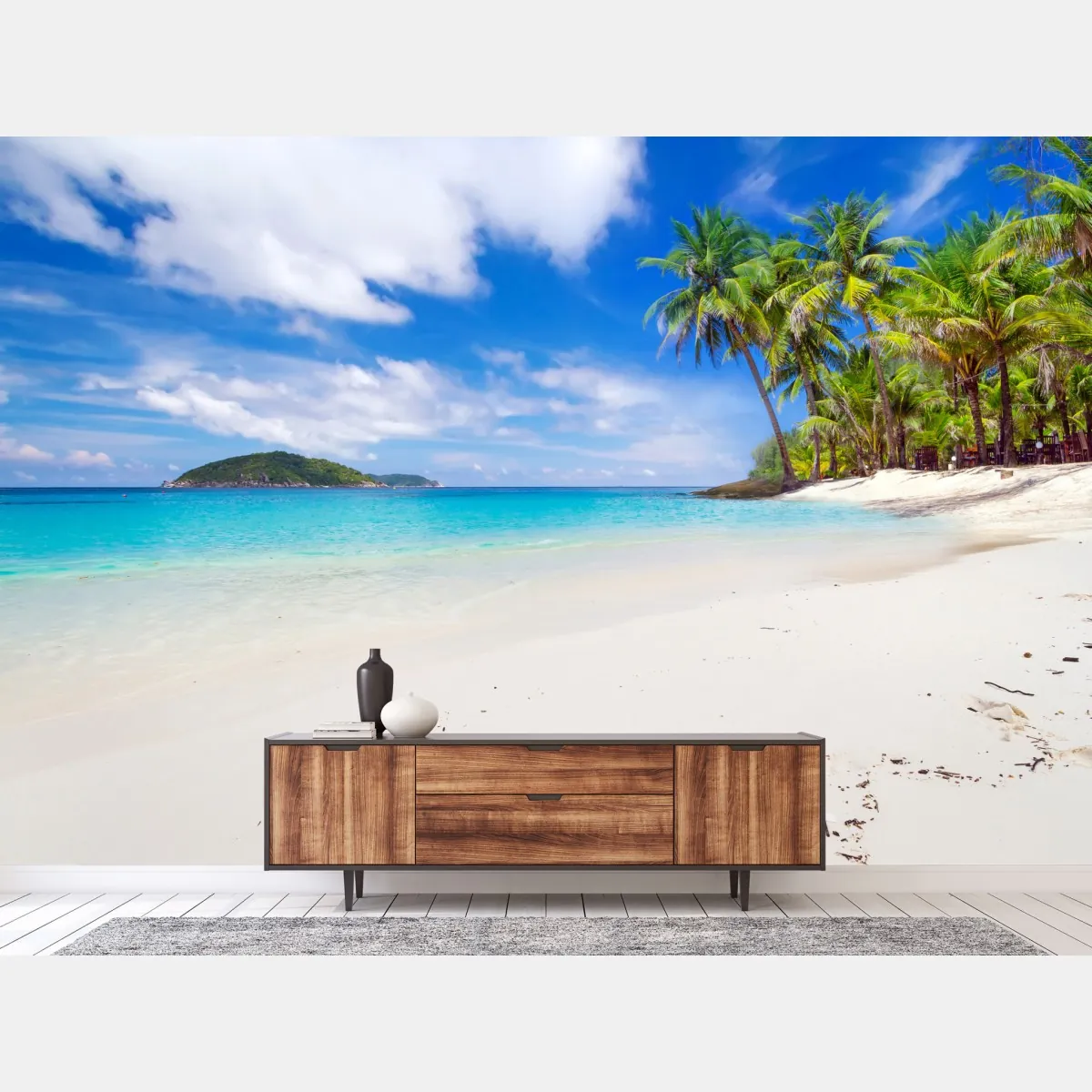 Fototapeta tropikalna turkusowa plaża – Wallissimo® Fototapeta tropikalna turkusowa plaża – Wallissimo®