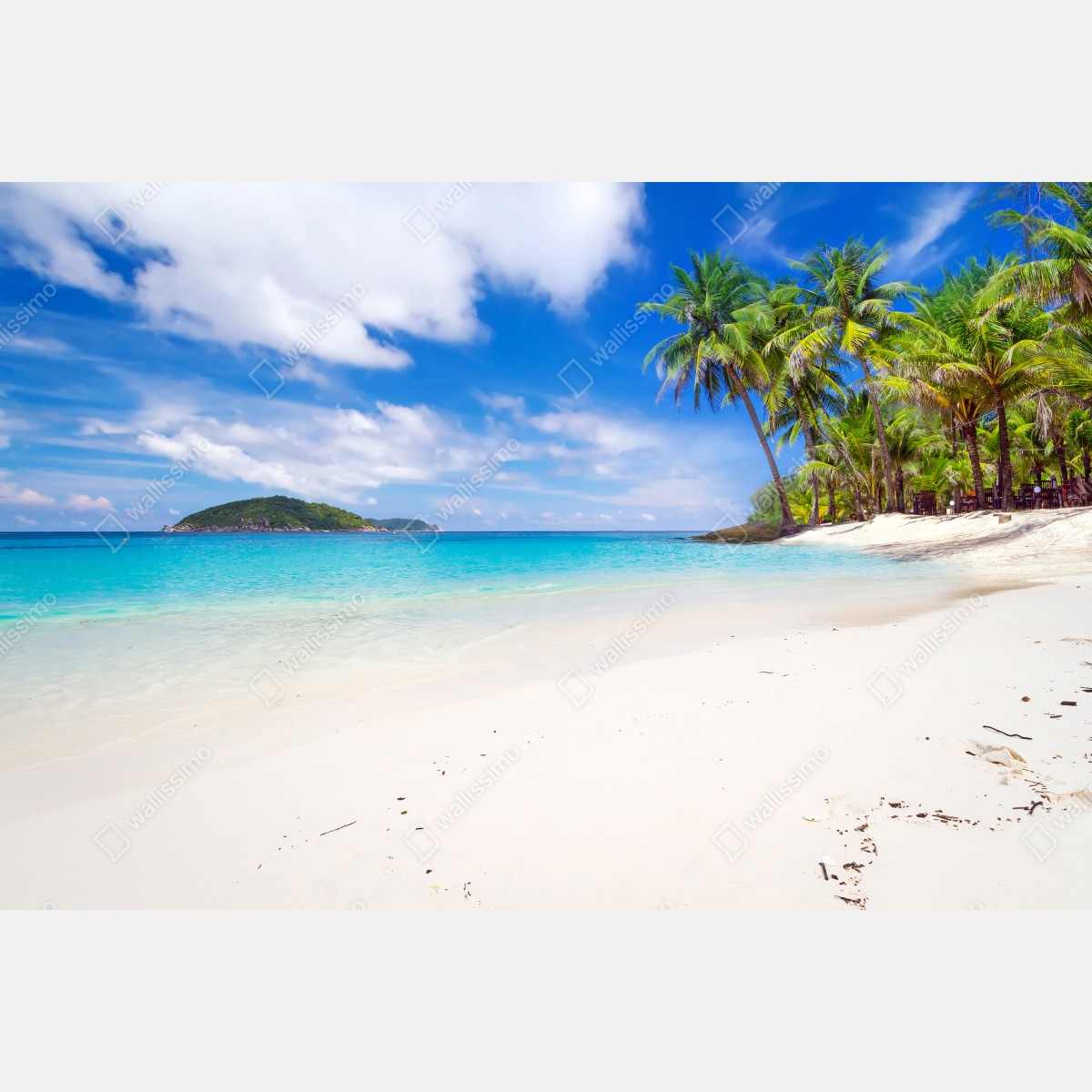 Fototapeta tropikalna turkusowa plaża – Wallissimo® Fototapeta tropikalna turkusowa plaża – Wallissimo®