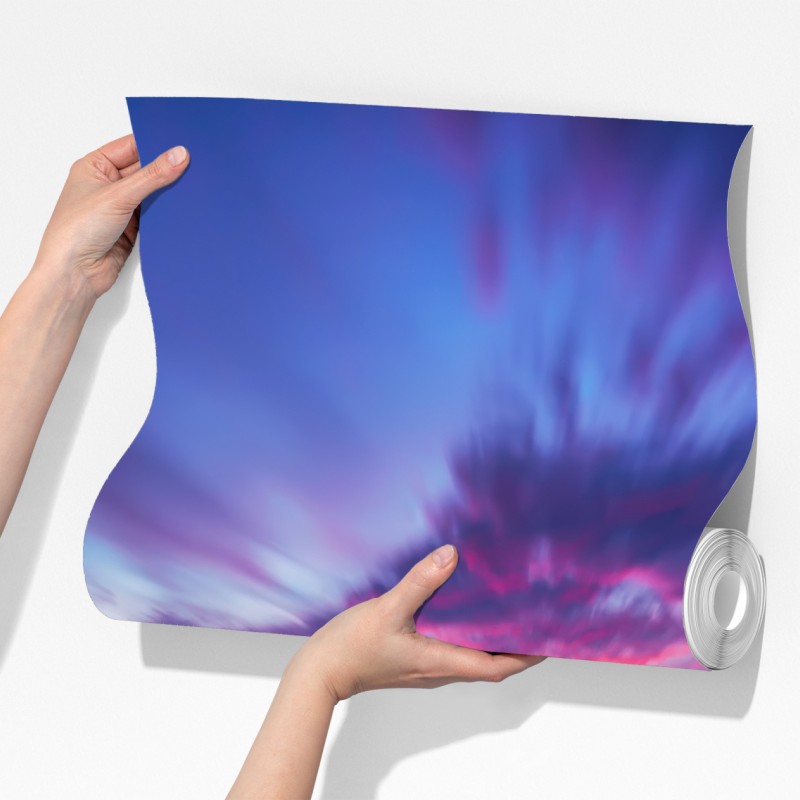 Fototapeta zachód słońca nad spokojnym jeziorem z drewnianym pomostem – Wallissimo® Fototapeta zachód słońca nad spokojnym jeziorem z drewnianym pomostem – Wallissimo®