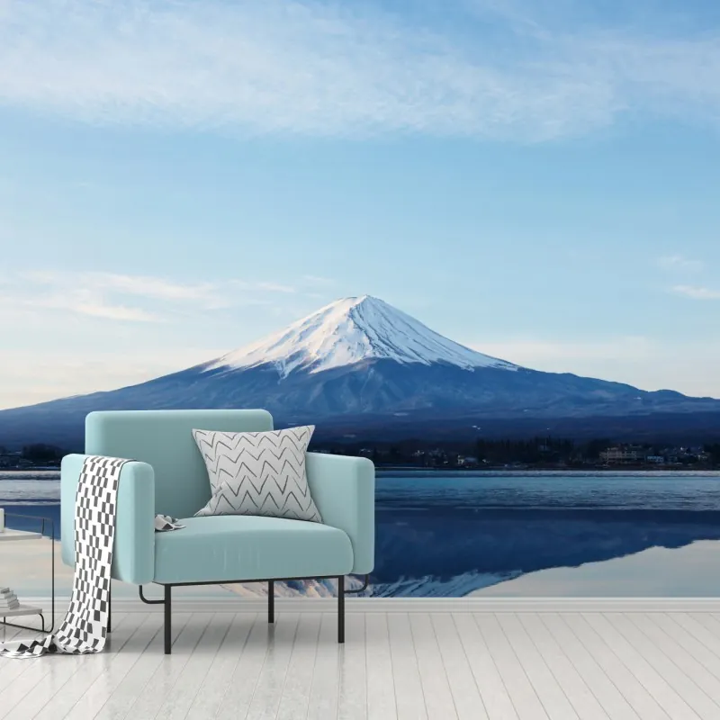 Fototapeta góra Fudżi odbicie w jeziorze – Wallissimo® Fototapeta góra Fudżi odbicie w jeziorze – Wallissimo®