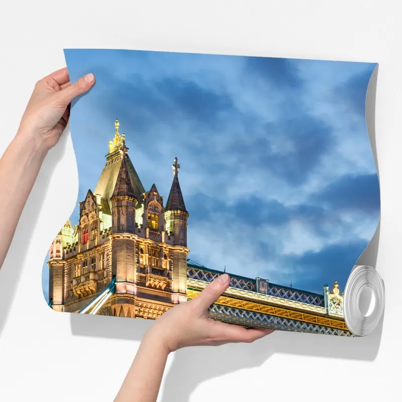 Fototapeta Tower Bridge o zachodzie słońca, Londyn – Wallissimo® Fototapeta Tower Bridge o zachodzie słońca, Londyn – Wallissimo®