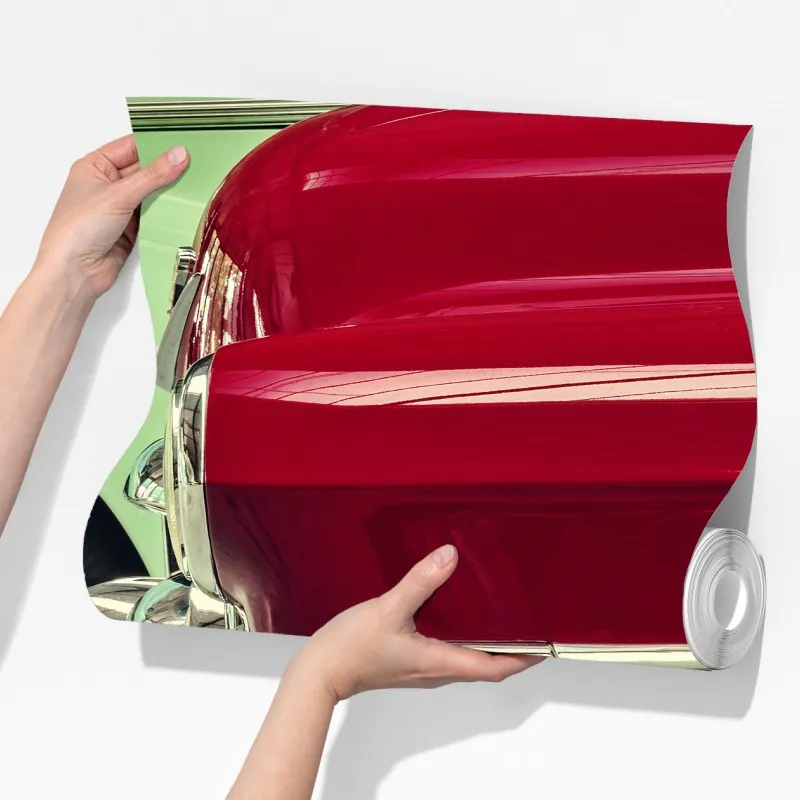 Fototapeta zbliżenie klasycznych samochodów w czerwieni i mięcie – Wallissimo® Fototapeta zbliżenie klasycznych samochodów w czerwieni i mięcie – Wallissimo®