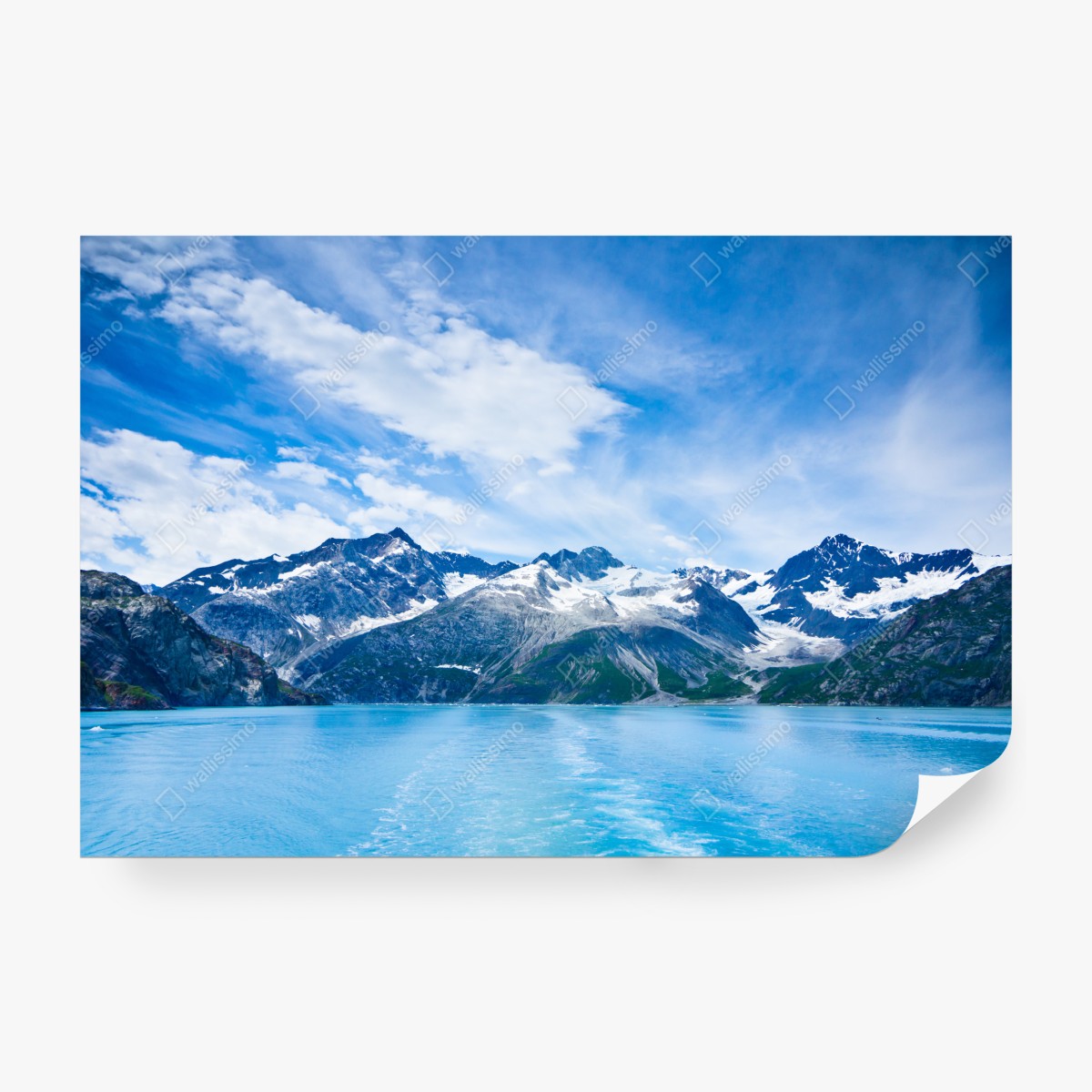 Fototapeta ośnieżone szczyty w Glacier Bay, Alaska – Wallissimo® Fototapeta ośnieżone szczyty w Glacier Bay, Alaska – Wallissimo®