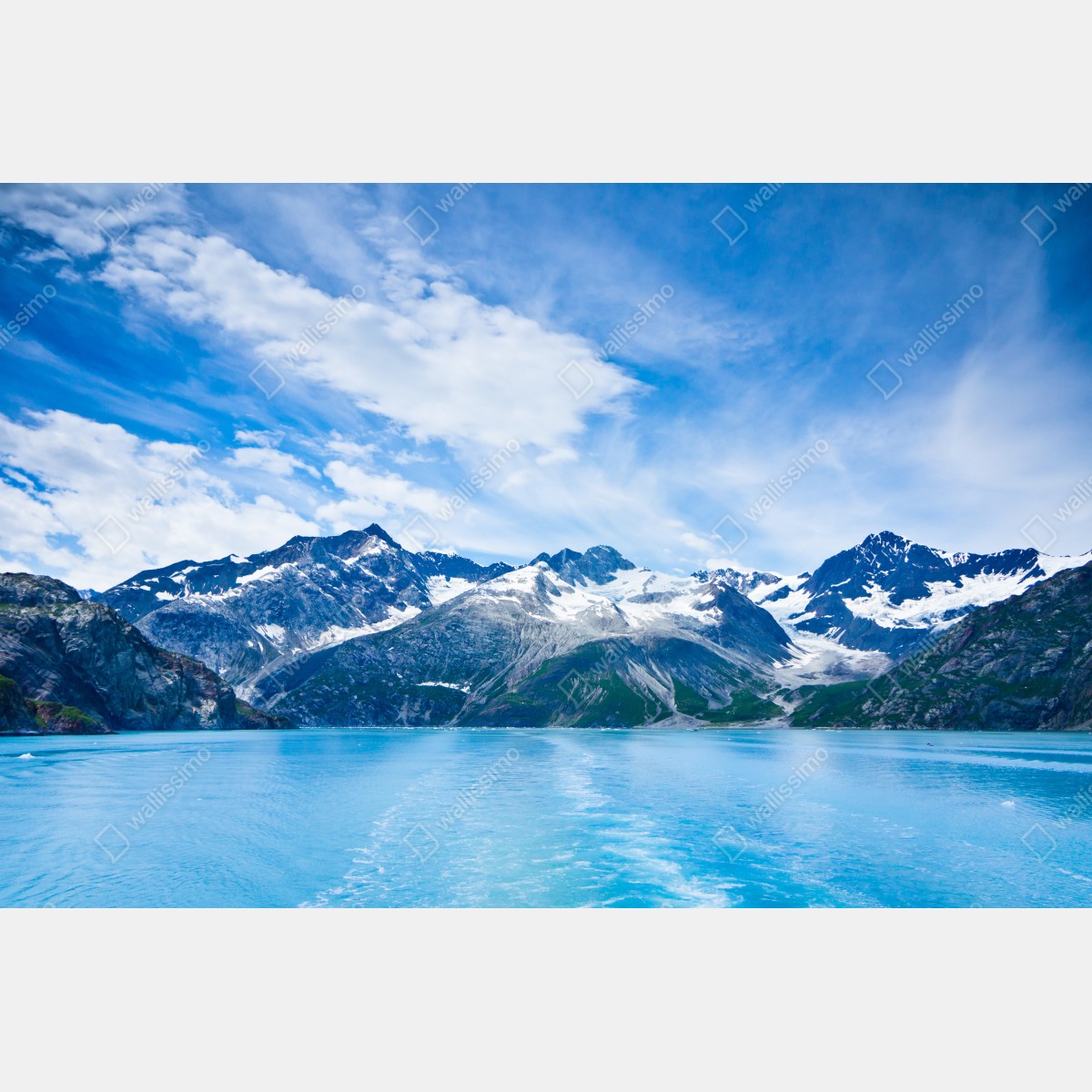 Fototapeta ośnieżone szczyty w Glacier Bay, Alaska – Wallissimo® Fototapeta ośnieżone szczyty w Glacier Bay, Alaska – Wallissimo®