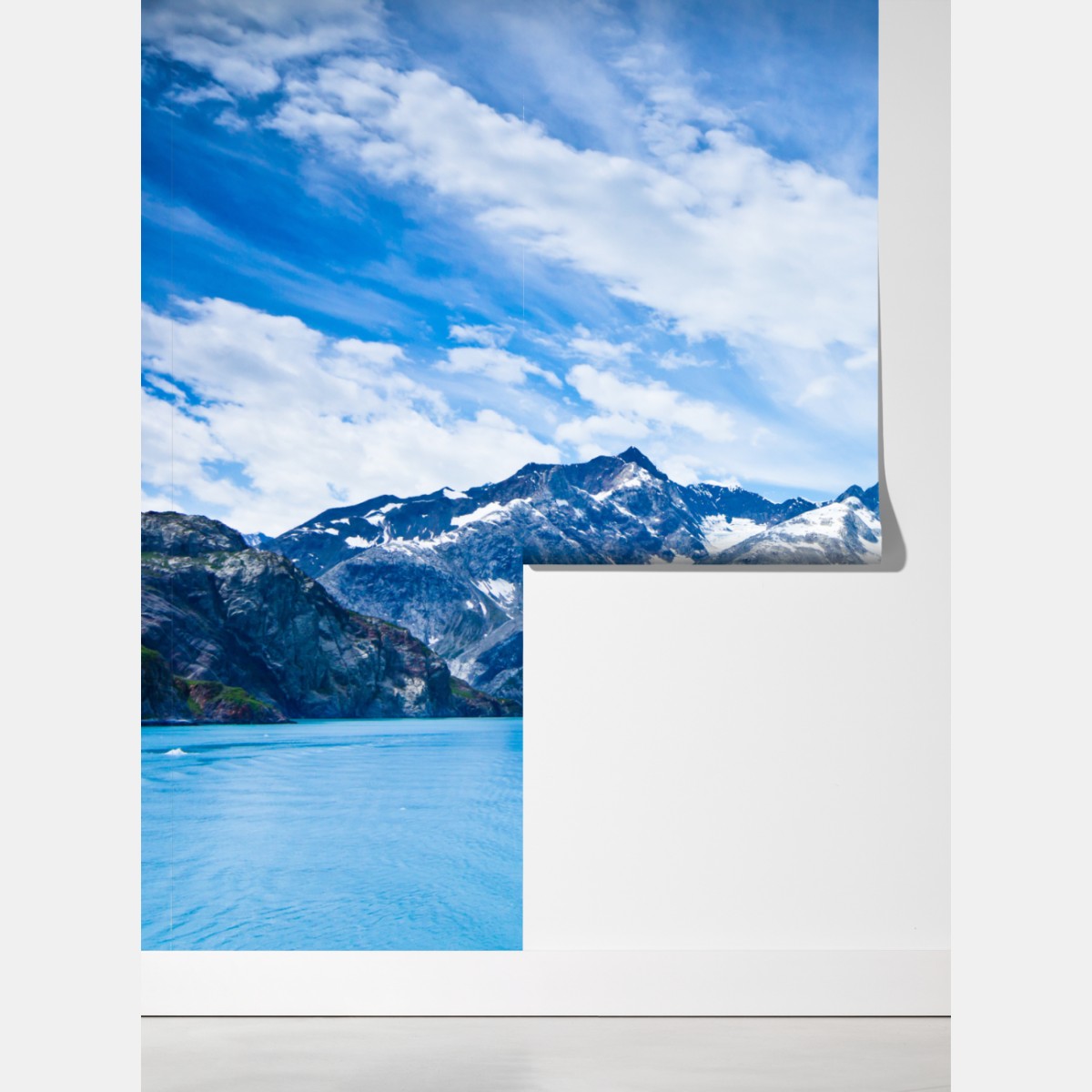 Fototapeta ośnieżone szczyty w Glacier Bay, Alaska – Wallissimo® Fototapeta ośnieżone szczyty w Glacier Bay, Alaska – Wallissimo®