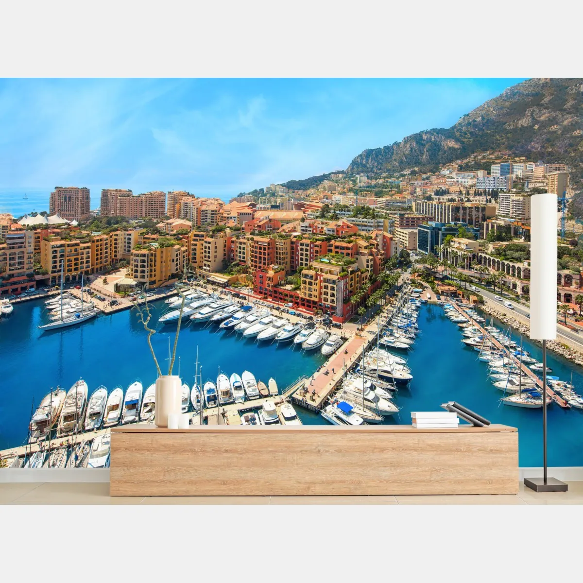 Fototapeta słoneczna marina i nadmorski krajobraz – Wallissimo® Fototapeta słoneczna marina i nadmorski krajobraz – Wallissimo®