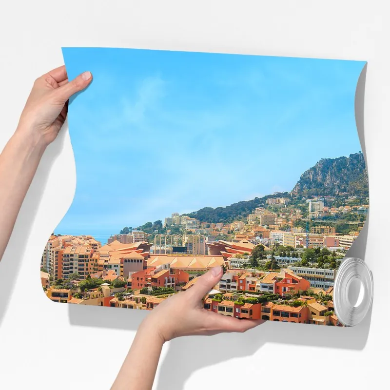 Fototapeta słoneczna marina i nadmorski krajobraz – Wallissimo® Fototapeta słoneczna marina i nadmorski krajobraz – Wallissimo®