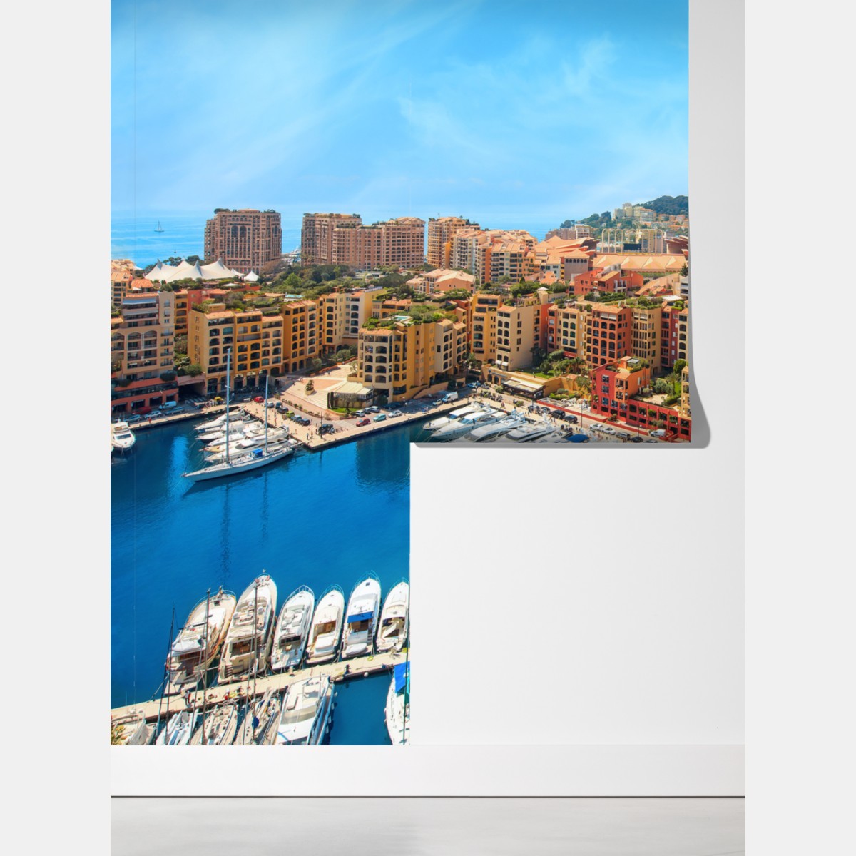 Fototapeta słoneczna marina i nadmorski krajobraz – Wallissimo® Fototapeta słoneczna marina i nadmorski krajobraz – Wallissimo®