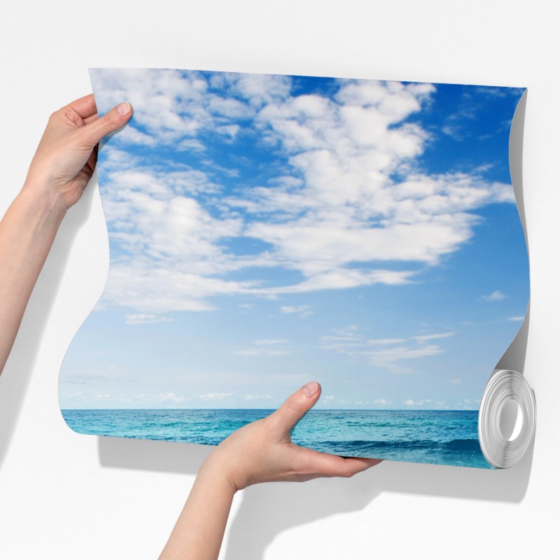 Fototapeta turkusowe fale na piaszczystej plaży – Wallissimo® Fototapeta turkusowe fale na piaszczystej plaży – Wallissimo®