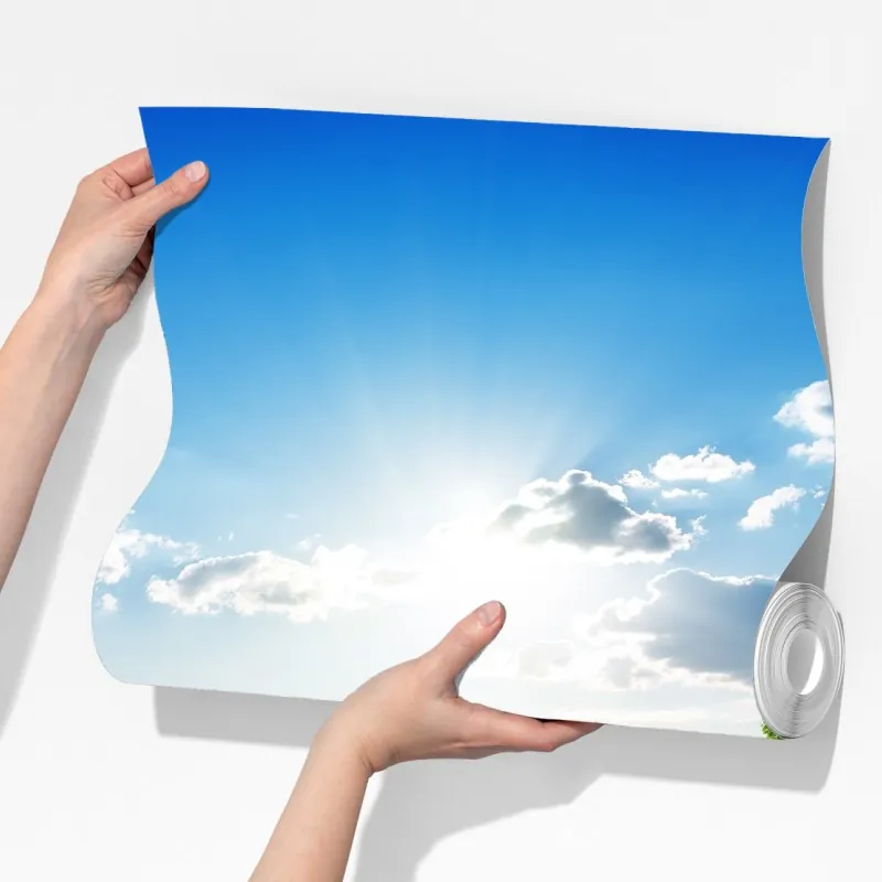 Fototapeta słoneczna zielona łąka – Wallissimo® Fototapeta słoneczna zielona łąka – Wallissimo®