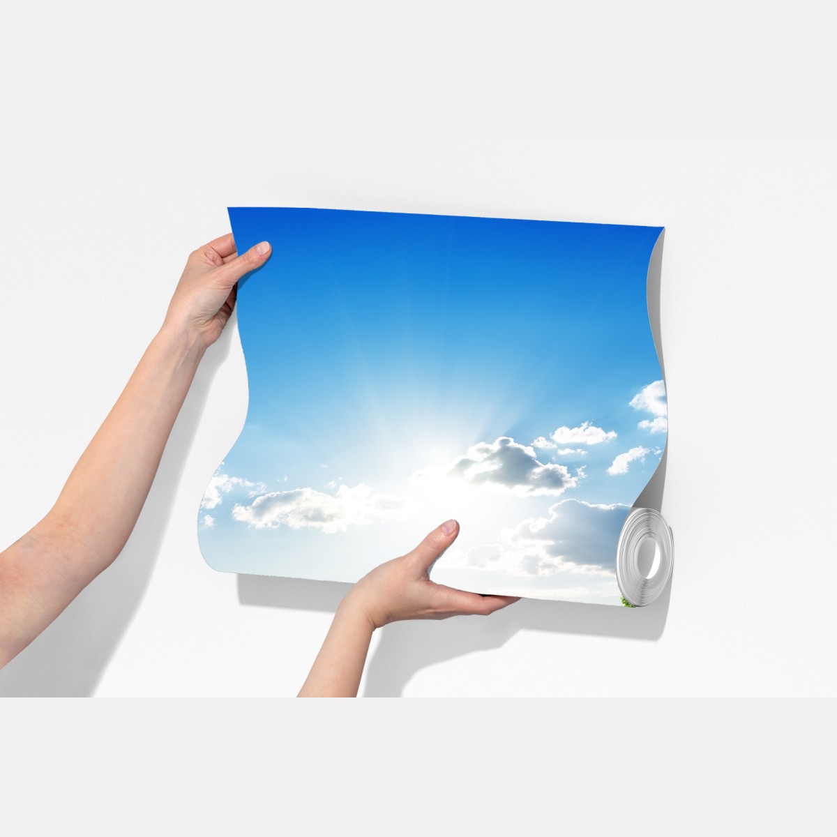 Fototapeta słoneczna zielona łąka – Wallissimo® Fototapeta słoneczna zielona łąka – Wallissimo®