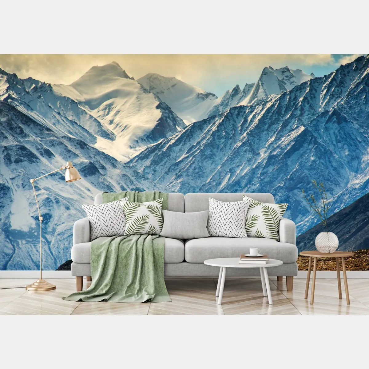 Fototapeta majestatyczny klasztor wśród ośnieżonych szczytów – Wallissimo® Fototapeta majestatyczny klasztor wśród ośnieżonych szczytów – Wallissimo®