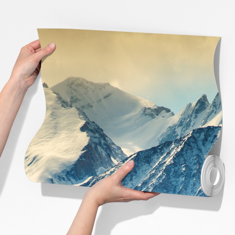 Fototapeta majestatyczny klasztor wśród ośnieżonych szczytów – Wallissimo® Fototapeta majestatyczny klasztor wśród ośnieżonych szczytów – Wallissimo®