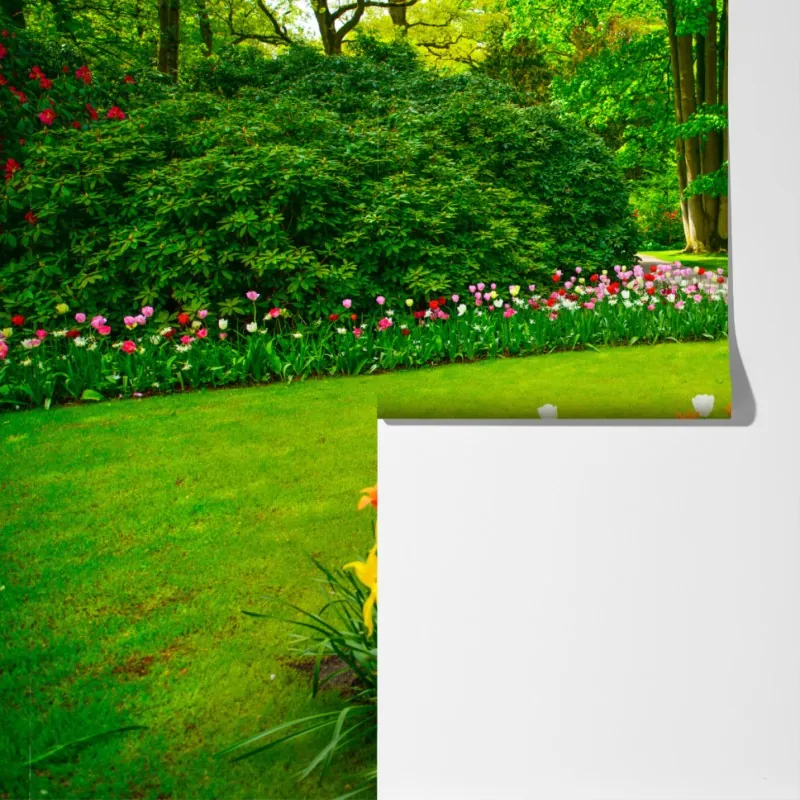 Fototapeta żywy ogród tulipanów w Keukenhof – Wallissimo® Fototapeta żywy ogród tulipanów w Keukenhof – Wallissimo®