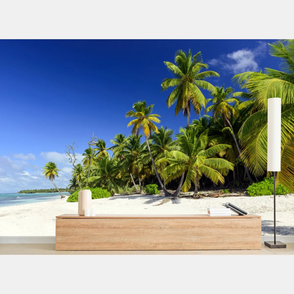 Fototapeta spokojna Punta Cana tropikalna plaża – Wallissimo® Fototapeta spokojna Punta Cana tropikalna plaża – Wallissimo®