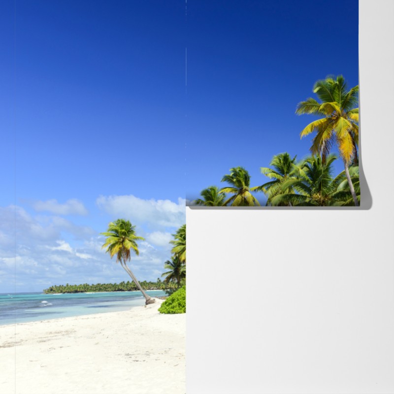 Fototapeta spokojna Punta Cana tropikalna plaża – Wallissimo® Fototapeta spokojna Punta Cana tropikalna plaża – Wallissimo®