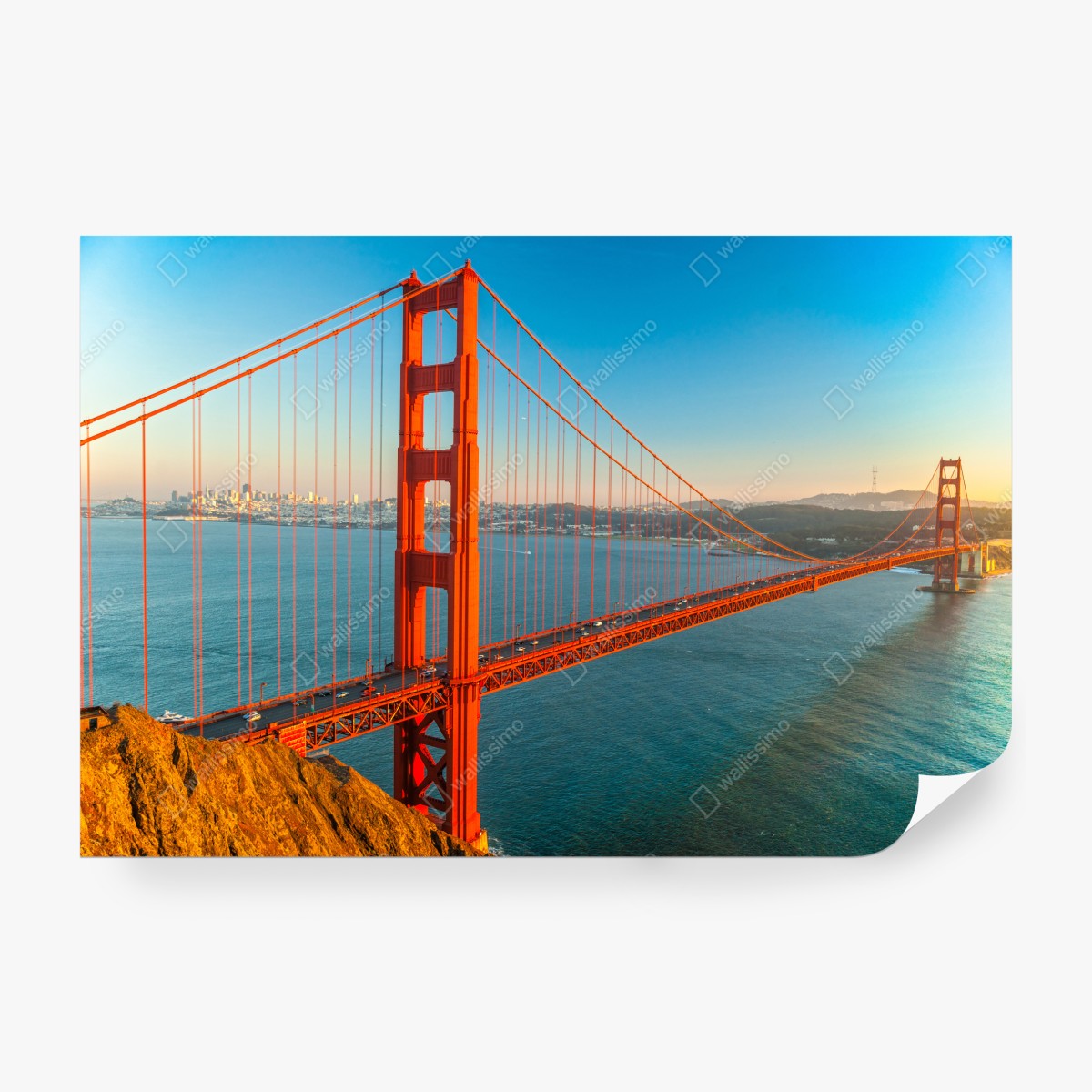 Fototapeta Golden Gate o zachodzie słońca – Wallissimo® Fototapeta Golden Gate o zachodzie słońca – Wallissimo®