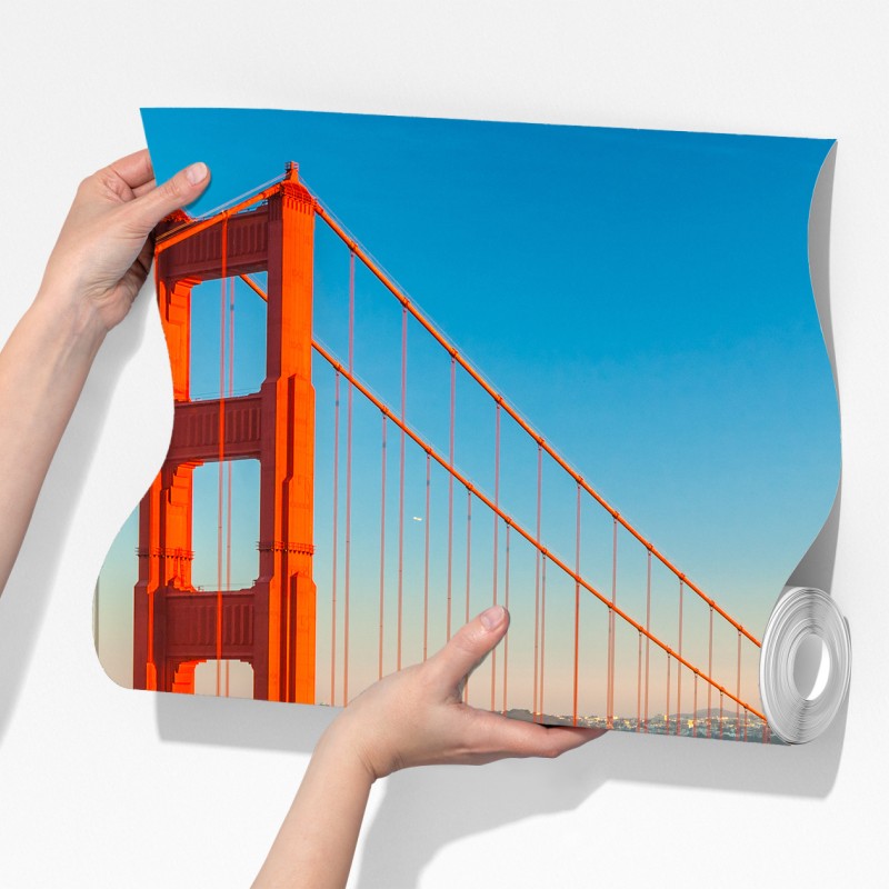 Fototapeta Golden Gate o zachodzie słońca – Wallissimo® Fototapeta Golden Gate o zachodzie słońca – Wallissimo®