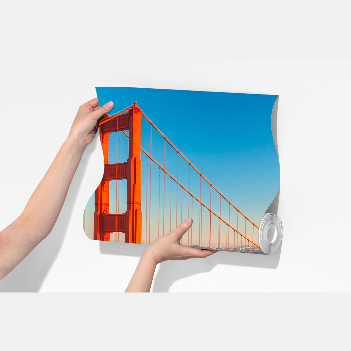 Fototapeta Golden Gate o zachodzie słońca – Wallissimo® Fototapeta Golden Gate o zachodzie słońca – Wallissimo®