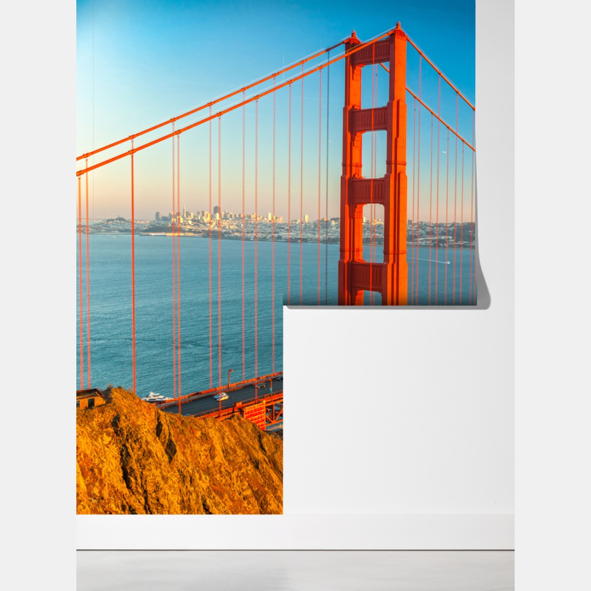 Fototapeta Golden Gate o zachodzie słońca – Wallissimo® Fototapeta Golden Gate o zachodzie słońca – Wallissimo®