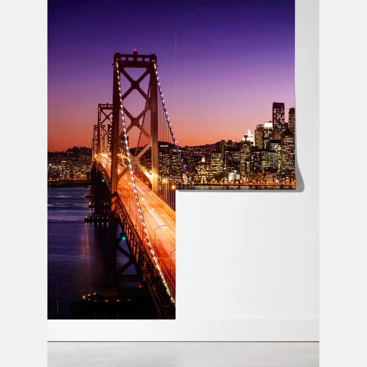 Fototapeta San Francisco panorama miasta o zachodzie słońca – Wallissimo® Fototapeta San Francisco panorama miasta o zachodzie słońca – Wallissimo®