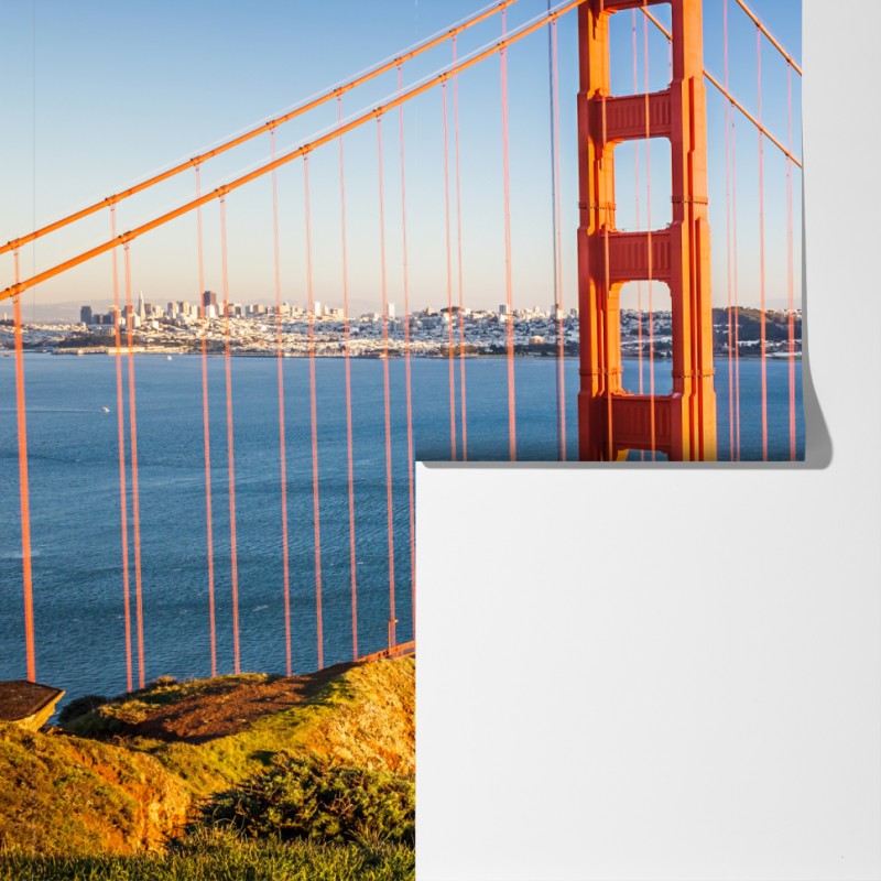 Fototapeta panoramiczny widok na most Golden Gate – Wallissimo® Fototapeta panoramiczny widok na most Golden Gate – Wallissimo®
