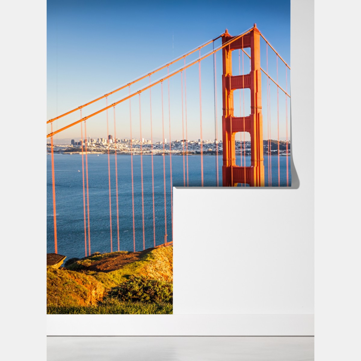 Fototapeta panoramiczny widok na most Golden Gate – Wallissimo® Fototapeta panoramiczny widok na most Golden Gate – Wallissimo®
