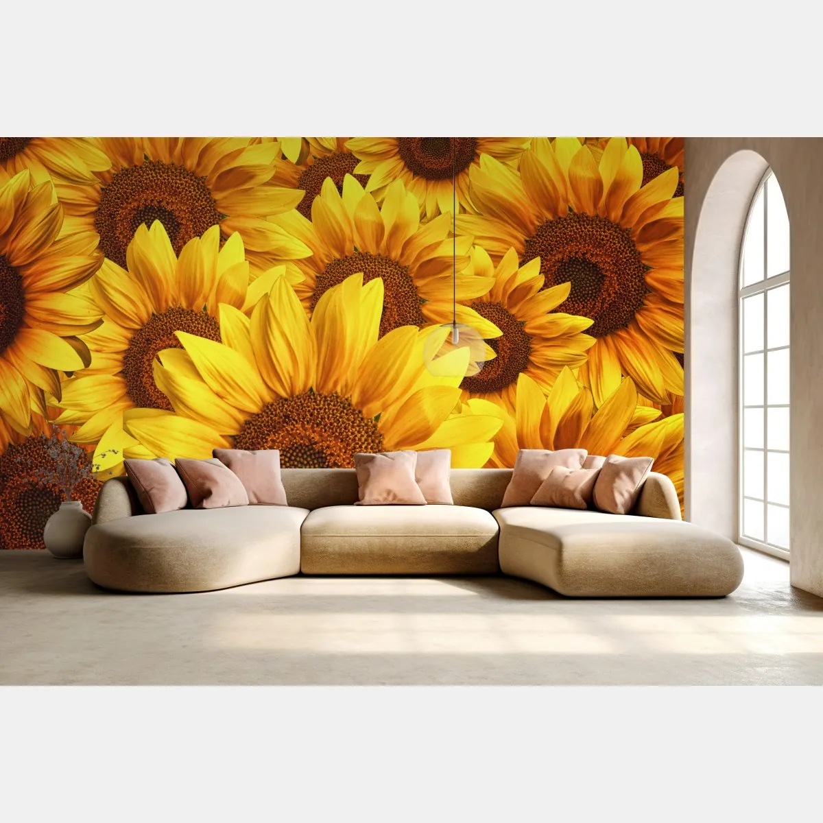 Fototapeta złoty kwiat słonecznika – Wallissimo® Fototapeta złoty kwiat słonecznika – Wallissimo®