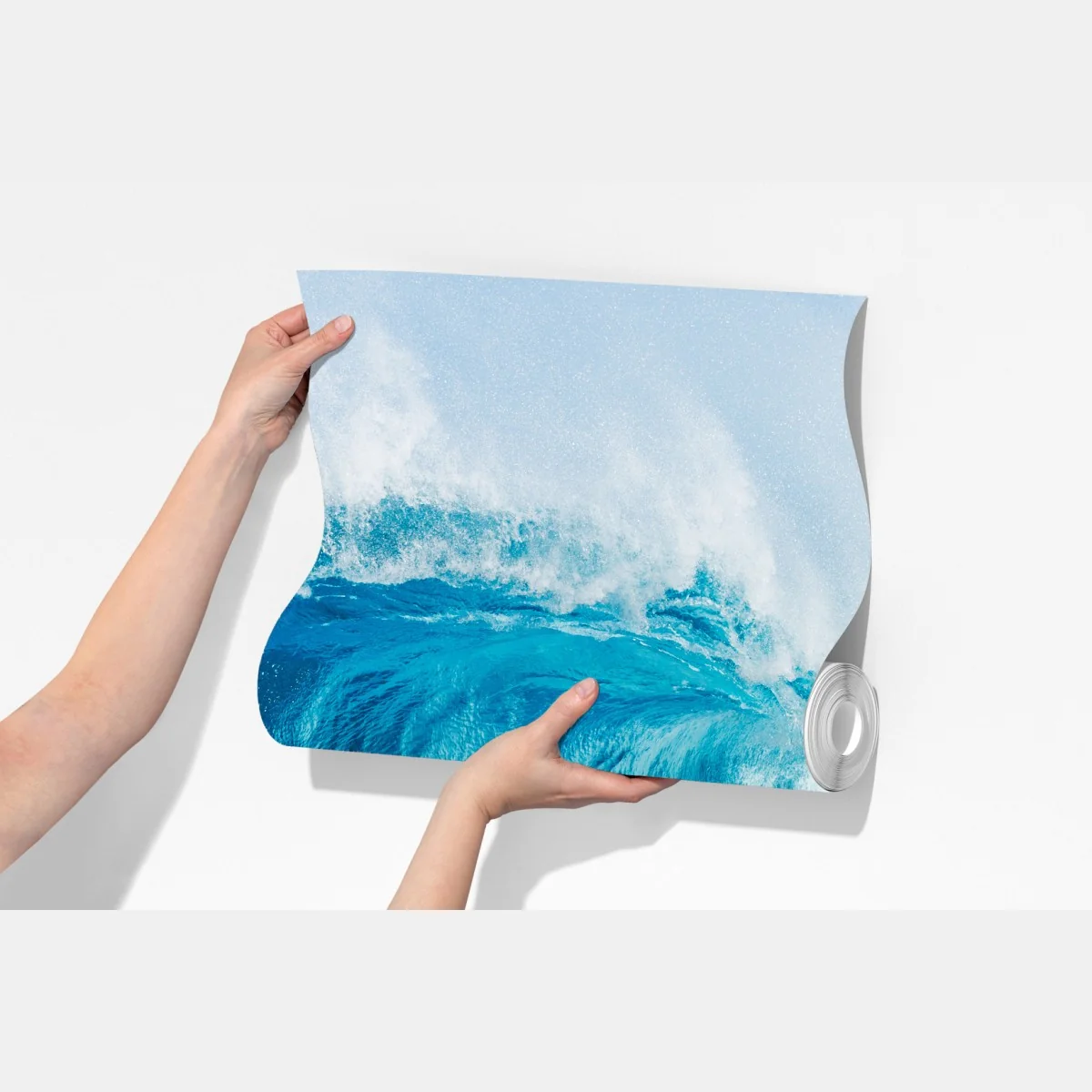 Fototapeta majestatyczna niebieska fala oceaniczna – Wallissimo® Fototapeta majestatyczna niebieska fala oceaniczna – Wallissimo®